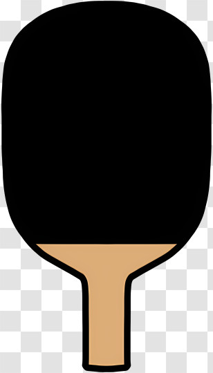 Icon - Illustration Of A Ping Pong Paddle Transparent PNG