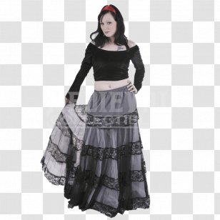 Skirt Dress Clothing T-shirt Gothic Fashion - Day - Long Transparent PNG