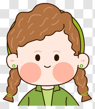 Woman - Cute Girl With Braids Transparent PNG