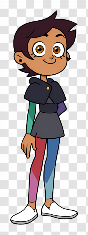 The Owl House - Animated Character With Colorful Outfit Transparent PNG