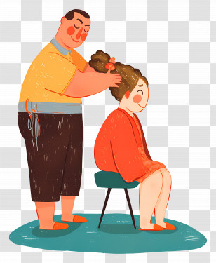 Hair Care - Hair Styling In Salon Transparent PNG