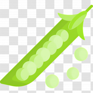 Green Peas - Green Peas In A Fresh Pod Transparent PNG