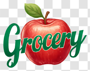 Grocery Logo - Grocery Apple Logo Transparent PNG