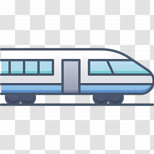 Bullet Train - Train Illustration With Modern Design Transparent PNG