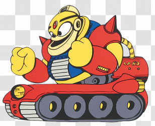 Guts Man - Cartoon Tank Character Transparent PNG