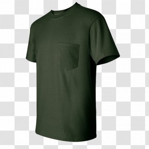 T-shirt Gildan Activewear Neckline Pocket Sleeve Transparent PNG