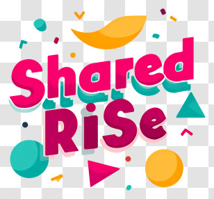Shared Rise - Shared Rise Playful Typography Transparent PNG