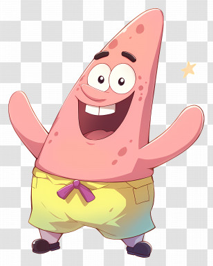 Patrick Star - Pink Starfish Cartoon Character Transparent PNG