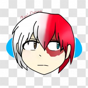 Eye Cheek Mouth Smile Jaw - Cartoon - Shoto Todoroki Transparent PNG