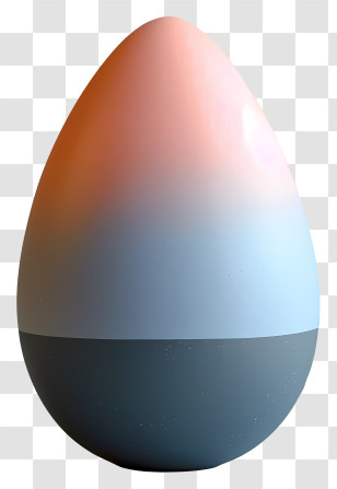 Easter Egg - Decorative Gradient Egg For Easter Transparent PNG
