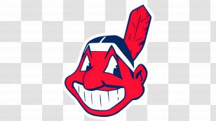 Cleveland Indians Logo - Smiling Mascot With Feather Transparent PNG