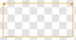 Whiteboard - Yellow Rectangular Decorative Border Transparent PNG