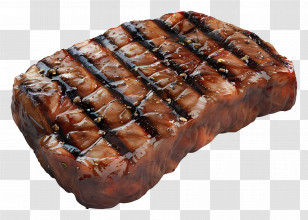 Grilled Beef - Savory Grilled Meat With Grill Marks Transparent PNG