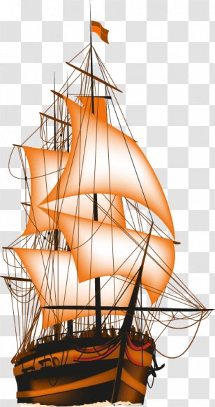 Brigantine Sailing Ship - Galleon - Offshore Transparent PNG
