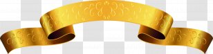 Ribbon Adobe Illustrator Icon - Yellow - Golden Transparent PNG