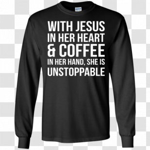 Long-sleeved T-shirt Hoodie - Long Sleeved T Shirt - Jesus Heart Transparent PNG