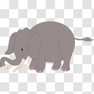 Indian Elephant African Clip Art - Terrestrial Animal Transparent PNG