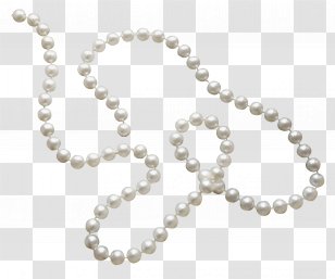 Pearl Necklace Jewellery - Crystal Transparent PNG