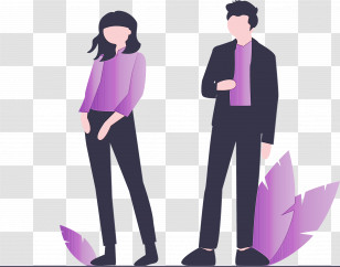 Violet Purple Standing Outerwear Formal Wear Transparent PNG