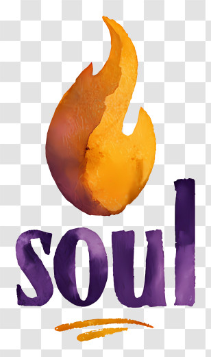 Soul Logo - Flame Soul Watercolor Logo Transparent PNG