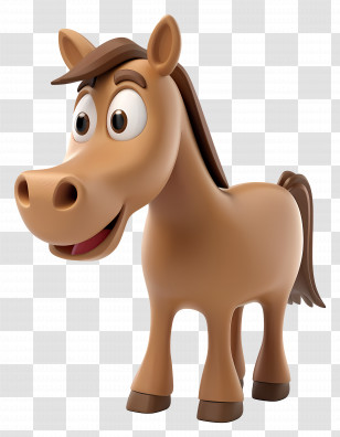 3d Cartoon Horse - Funny Cartoon Horse Transparent PNG