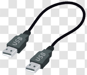Computer - USB Cable Illustration Transparent PNG
