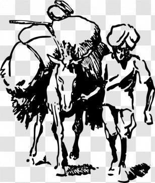 Farmer Agriculture India Clip Art - Donkey Transparent PNG