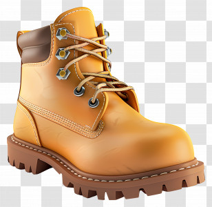 Work Boots - Durable Brown Boots For Outdoor Adventures Transparent PNG