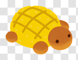 Food Elements - Cute Turtle Bread Transparent PNG
