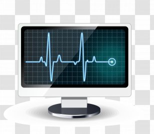 Electrocardiography Medical Device Physician Diagnosis Hospital - Heart - Vector Computer Material Transparent PNG