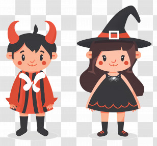 Halloween Kids - Cute Kids In Halloween Costumes Transparent PNG