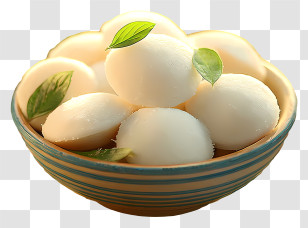 Cartoon Idli - Bowl Of Sweet Rice Balls Transparent PNG