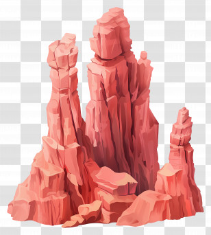 Rock Formations - Red Rock Formation Illustration Transparent PNG