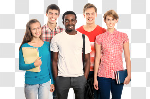 School - Group Of Students Smiling Transparent PNG