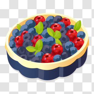 Fruit Salad - Berry Tart Food Transparent PNG