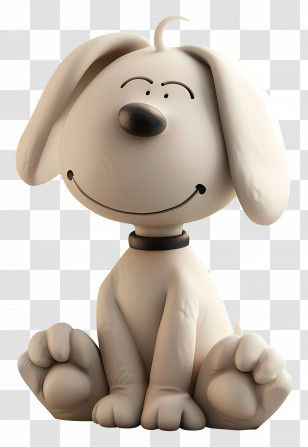 Cute White Dog - Adorable Cartoon White Dog Illustration Transparent PNG