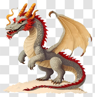 Dragon Illustrate - Fire-Breathing Dragon Illustration Transparent PNG