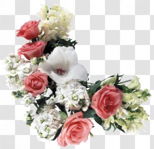 Garden Roses Flower Bouquet - Pink - Of Flowers Transparent PNG