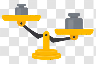 Balance - Yellow Balance Scale For Measurement Transparent PNG