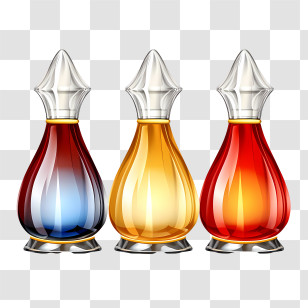 Perfume Bottle - Colorful Perfume Bottles Transparent PNG