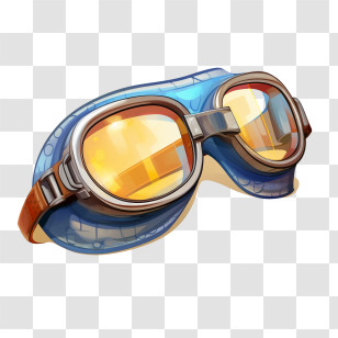 Swimming Goggles - Colorful Protective Swimming Goggles Transparent PNG