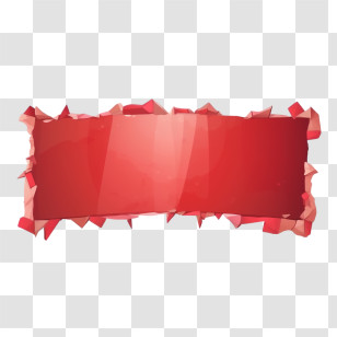 Torn Paper - Torn Red Banner Transparent PNG