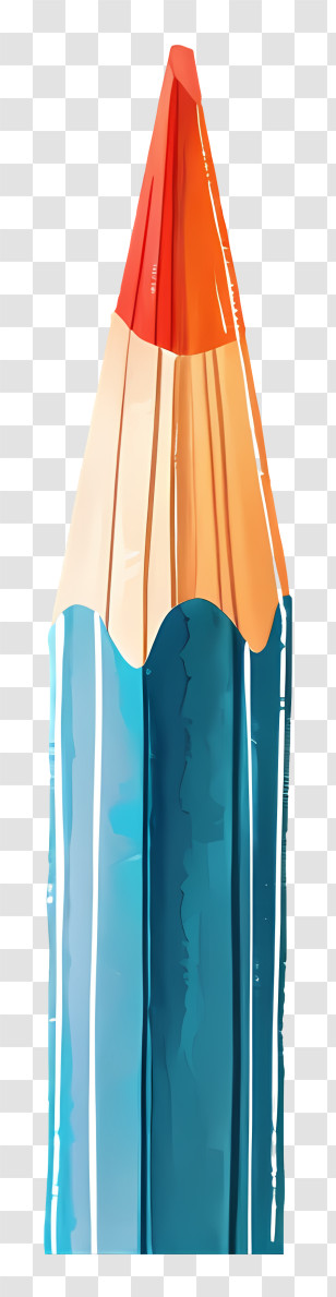 Pencil - Red And Blue Colored Pencil Transparent PNG