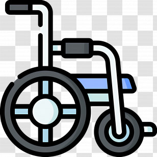 Wheelchair - Wheelchair Illustration For Accessibility Concept Transparent PNG