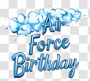 Air Force Birthday - Air Force Birthday Celebration Stamp Transparent PNG