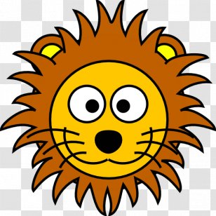 Lion Animation Cartoon Clip Art - Yellow - Cute Lions Transparent PNG