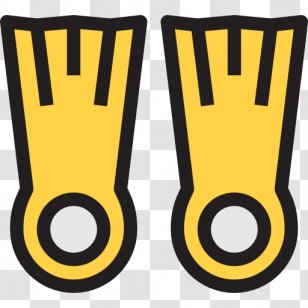 Swimfin Swimming Icon - Hobby - Beach Shoes Transparent PNG