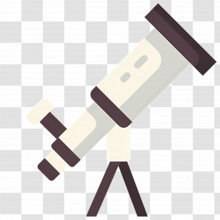 Telescope - White And Black Telescope Transparent PNG