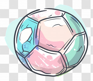 Soccer - Colorful Soccer Ball Illustration Transparent PNG