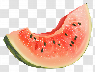 Summer Begins - Juicy Watermelon Slice Transparent PNG